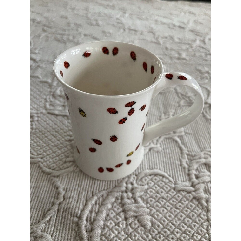 Flitterbugs Lady Bug Mug Bone China Cherry Denman